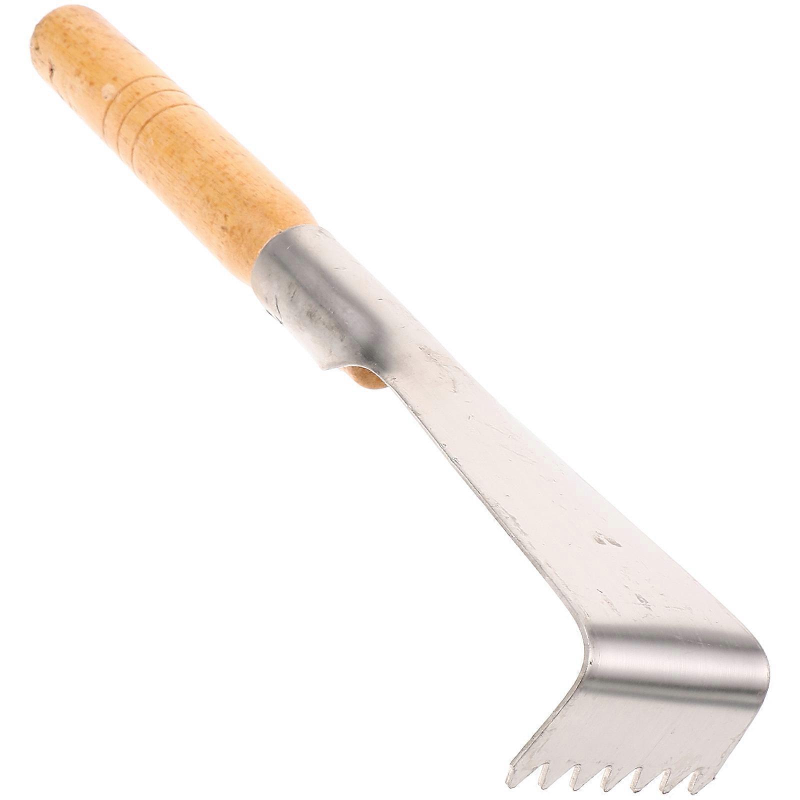 Wild Vegetable Trowel Wooden Handle Manual Digging Garden Tool 1 Piece
