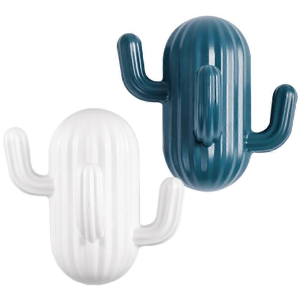 Decorative Cactus Shaped Wall Hooks for Hanging Needs 8Pcs Self-Adhesive