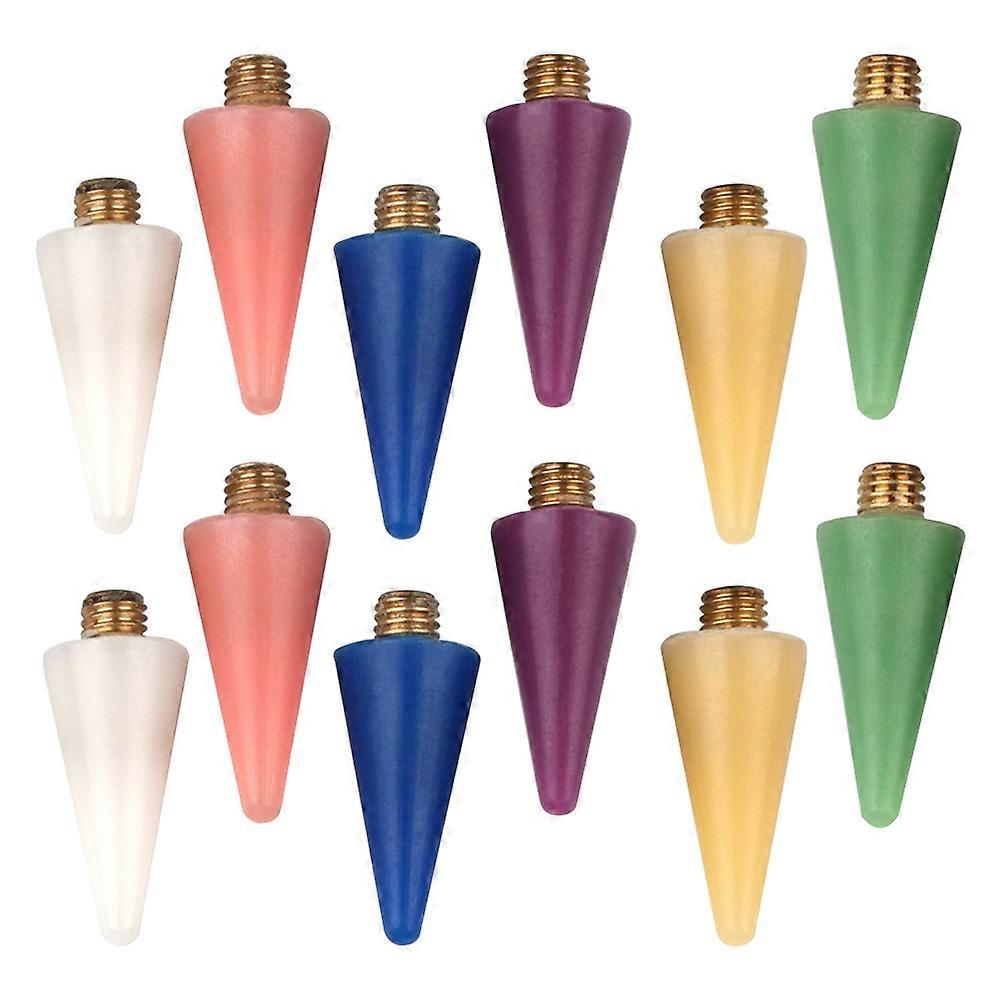 Wax Heads For Nails Nail Rhinestones Picker Manicure Tools Pointed Tip 2.2x1.04cm Labor Saving 12Pcs