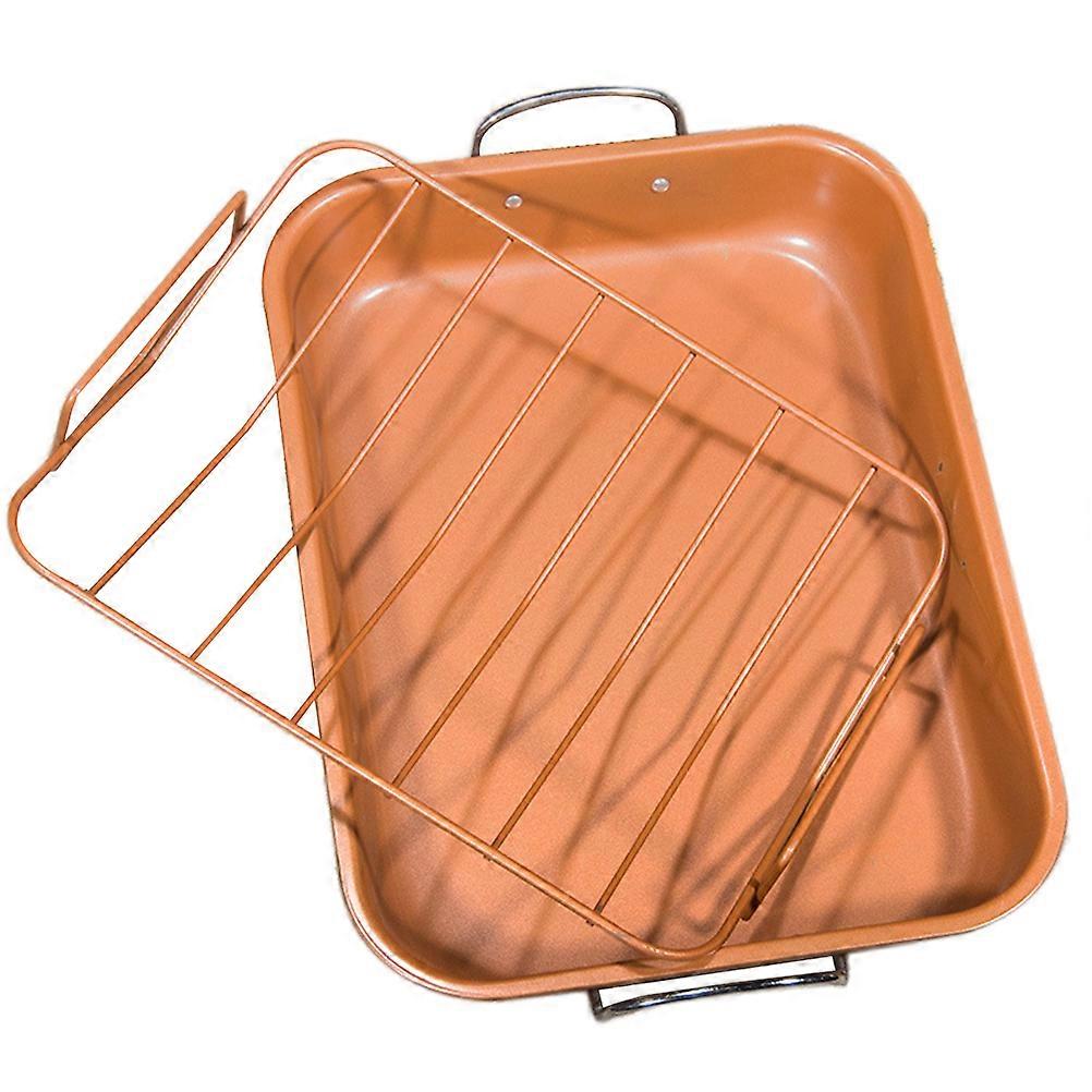 Mesh Baking Tray for Baking Cakes Non-Stick Design Orange Color with 1 Piece