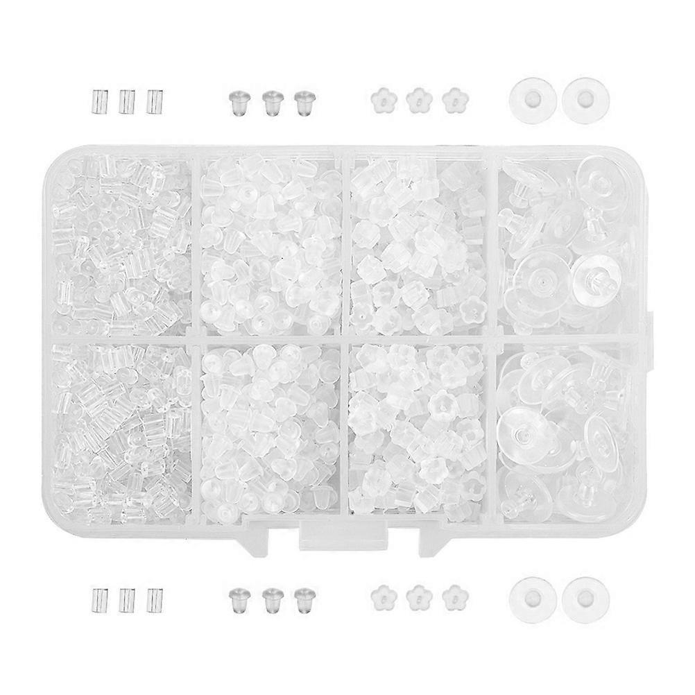 Earring Back Stopping Transparent Plastic Pads Accessories