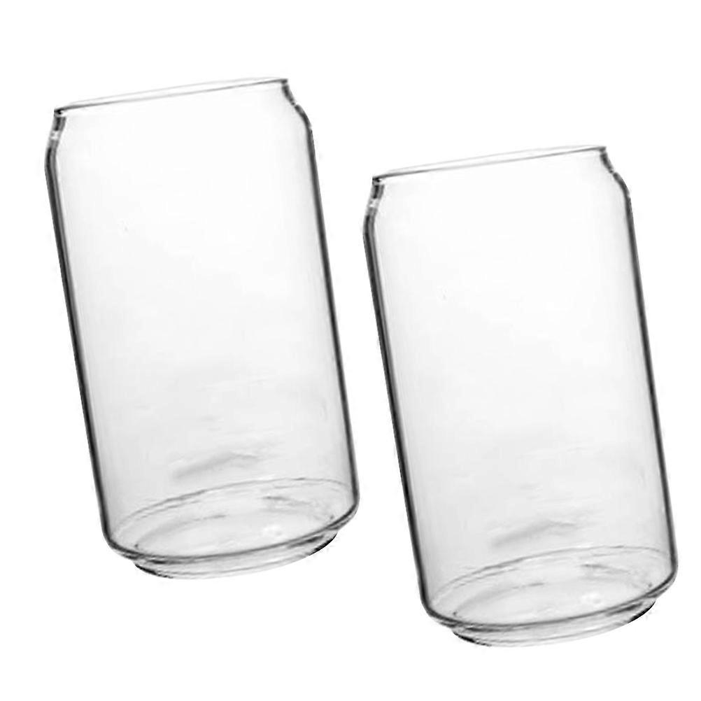 Ring-Pull Can Shaped Cup 2Pcs Transparent Cocktail Glasses with Unique Design for Home Use