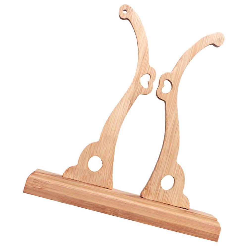 Round Fan Display Rack Bamboo Fan Base for Storage Use 3Pcs