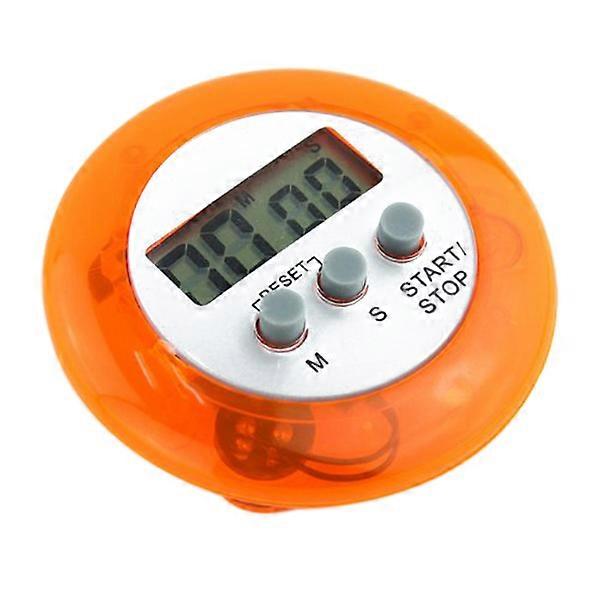 Kitchen Alarm Clock Digital Cooking Timer Portable 3Pcs Loud Alarm Orange