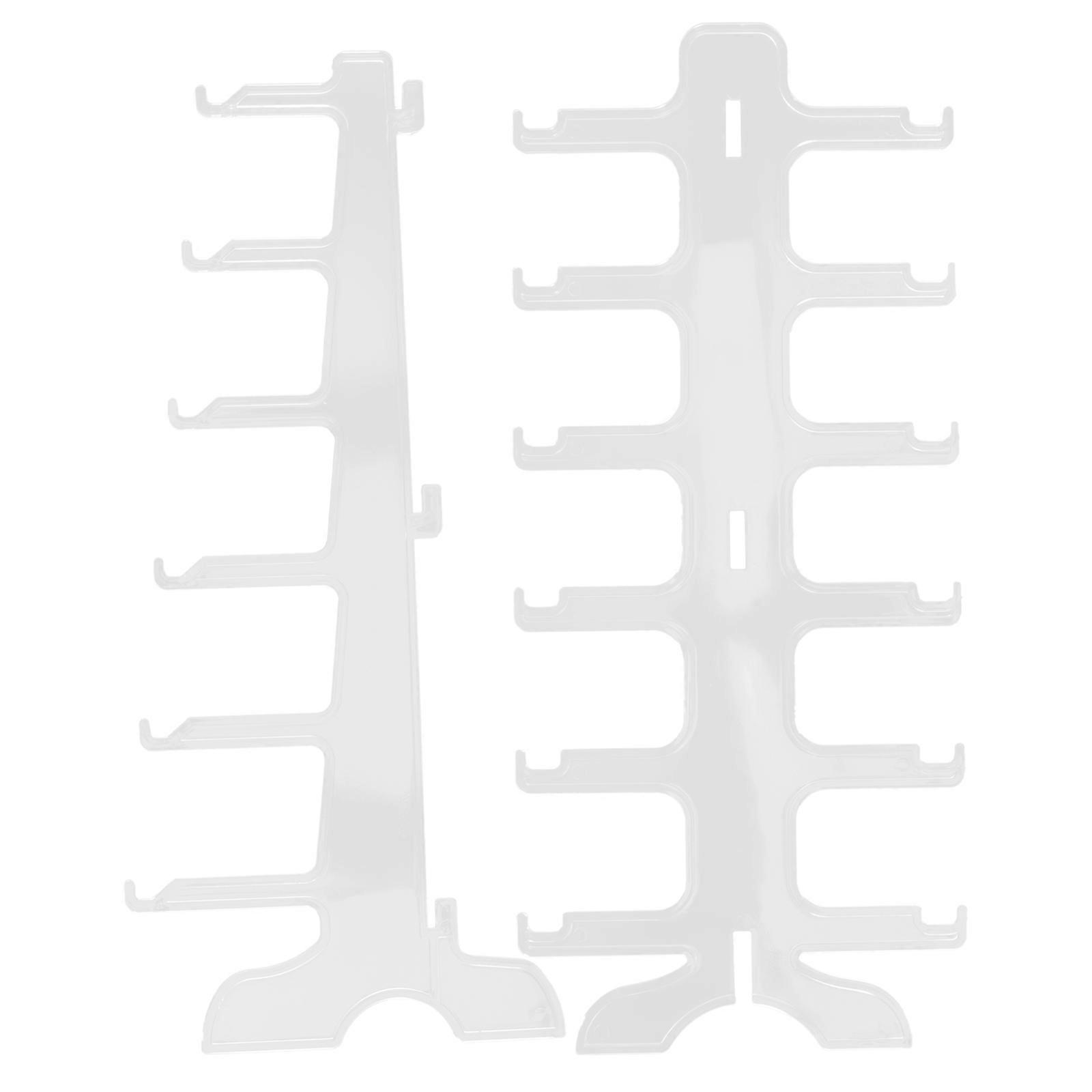 Transparent Plastic Sunglass Organizer 3Pcs Multi-Layer Display Stand For Home And Dresser 37.5X17.5Cm Perfect For Sunglasses