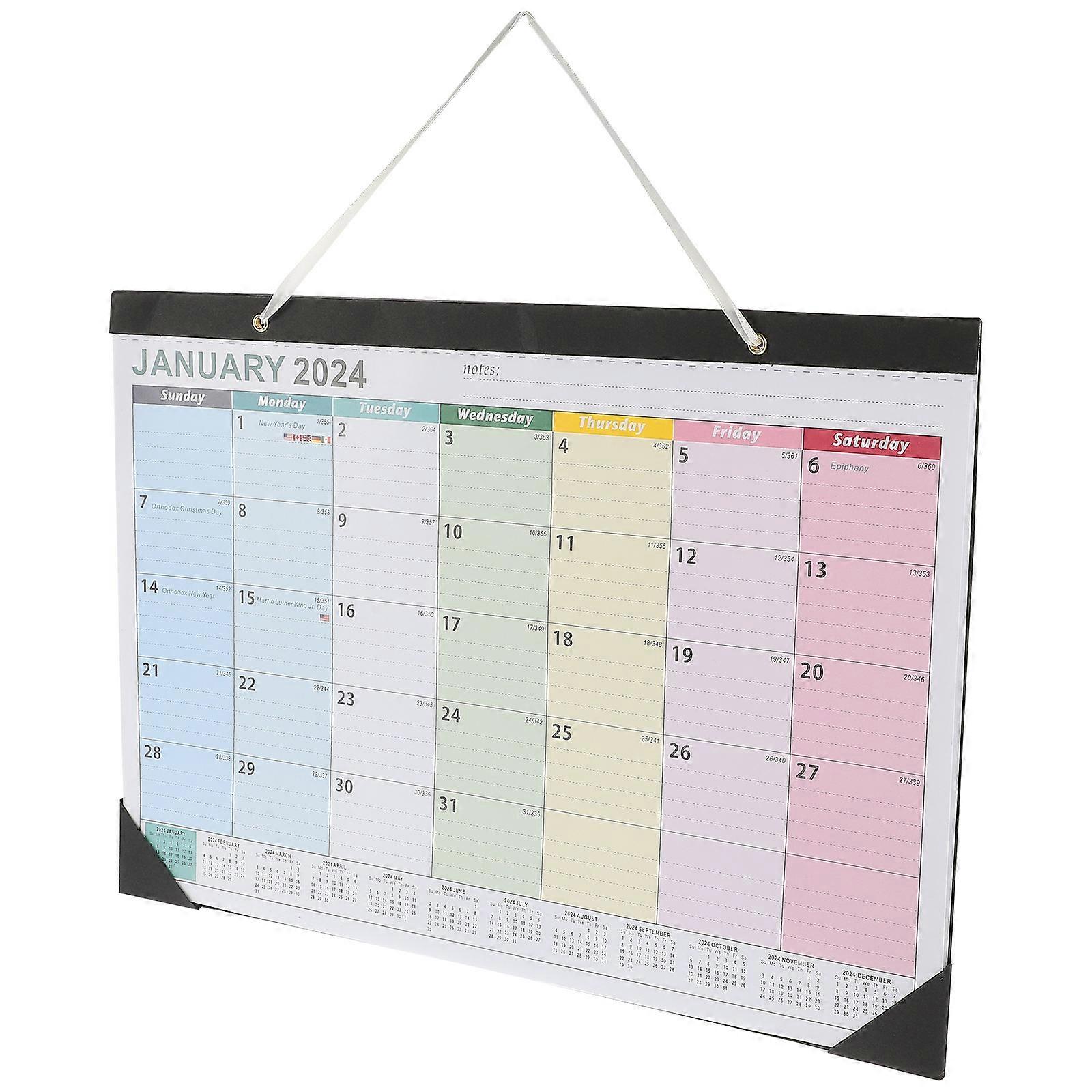 Monthly Wall Calendar Wall Hanging Calendar for Daily Use 5Pcs Bundle