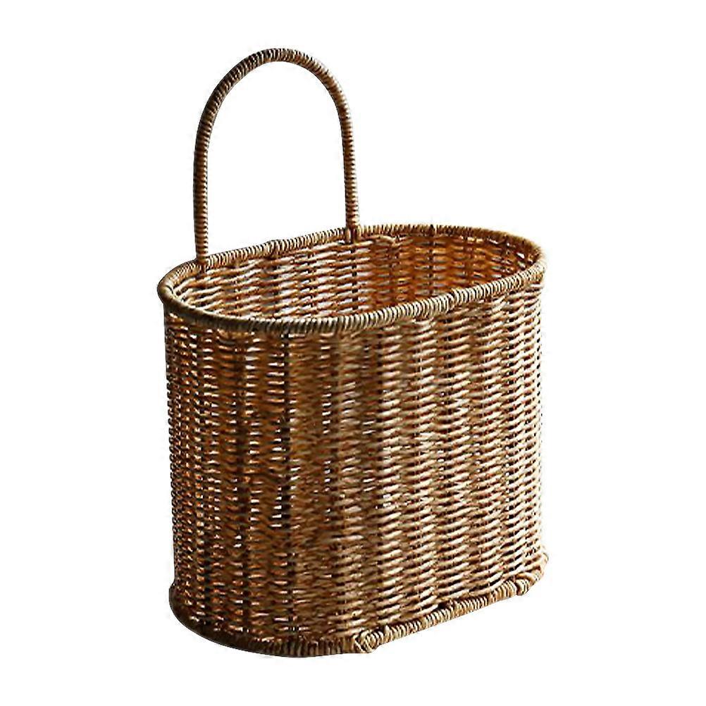 Wall Storage Basket Plastic Flower Basket with Hanging Function 2Pcs