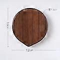 Simple Beautiful Walnut Small Mirror Portable Folding Make-up Mirror Creative Mini Mirror Sliding Cover Hand-held Make-up Mirror