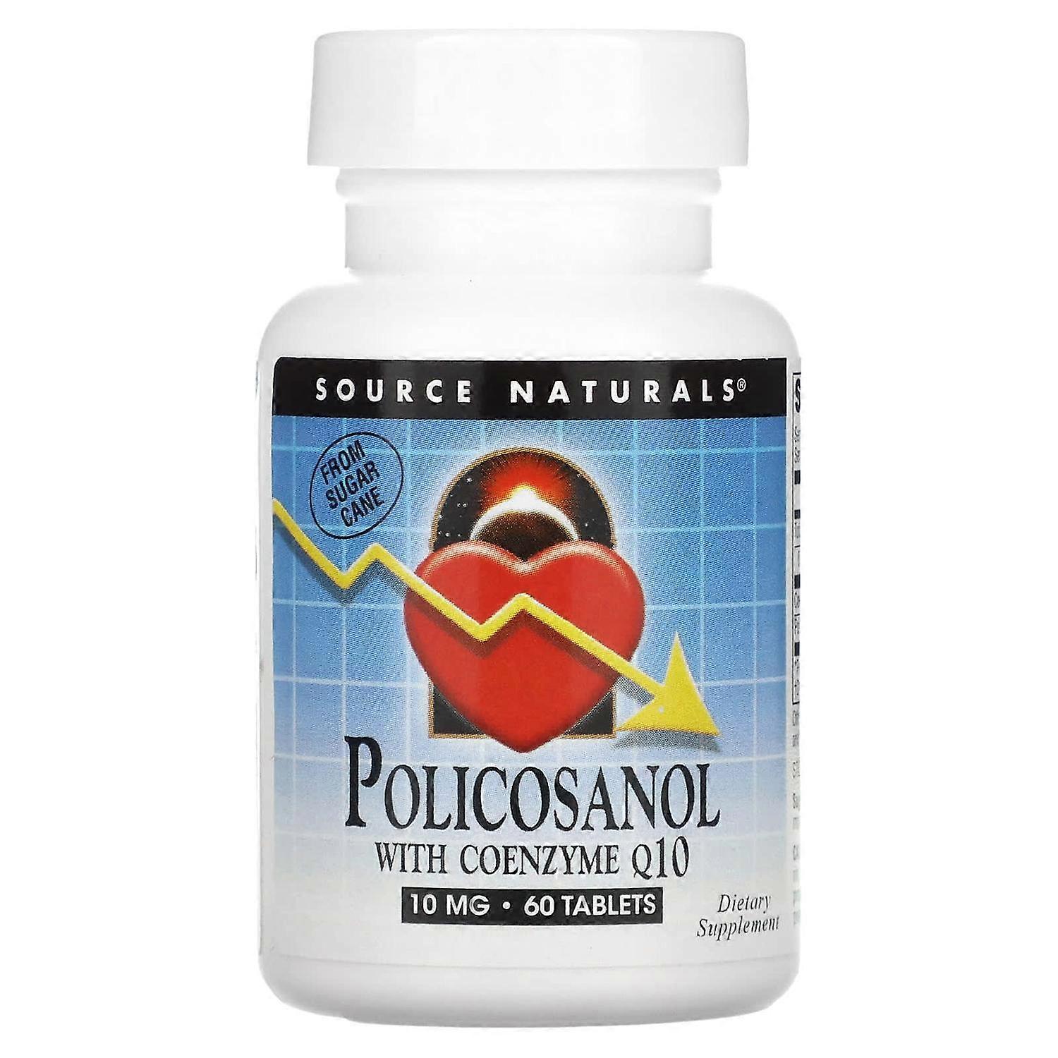 Source Naturals, Policosanol with Coenzyme Q10, 10 mg, 60 Tablets
