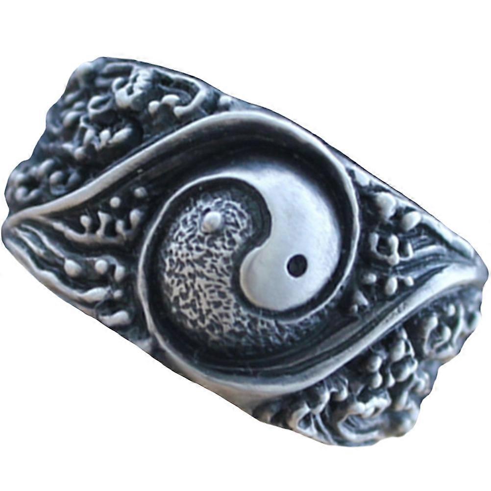 Copper Ring Taoism Ring for Decor 2Pcs Chinese Finger Statement Accessory