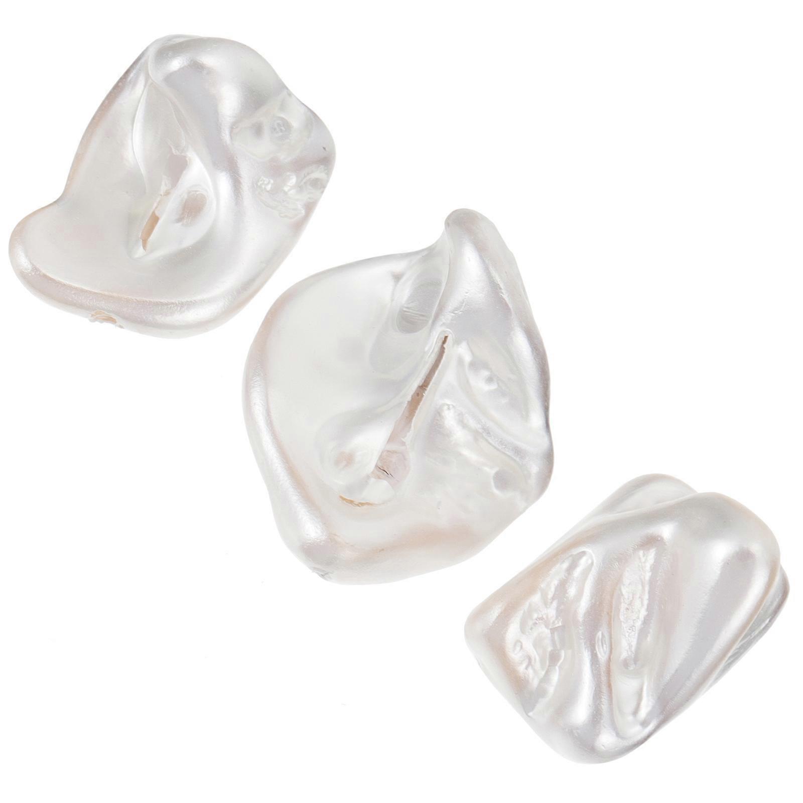 Shell Design Jewelry Making Beads for DIY Crafting 6Pcs Irregular Beads