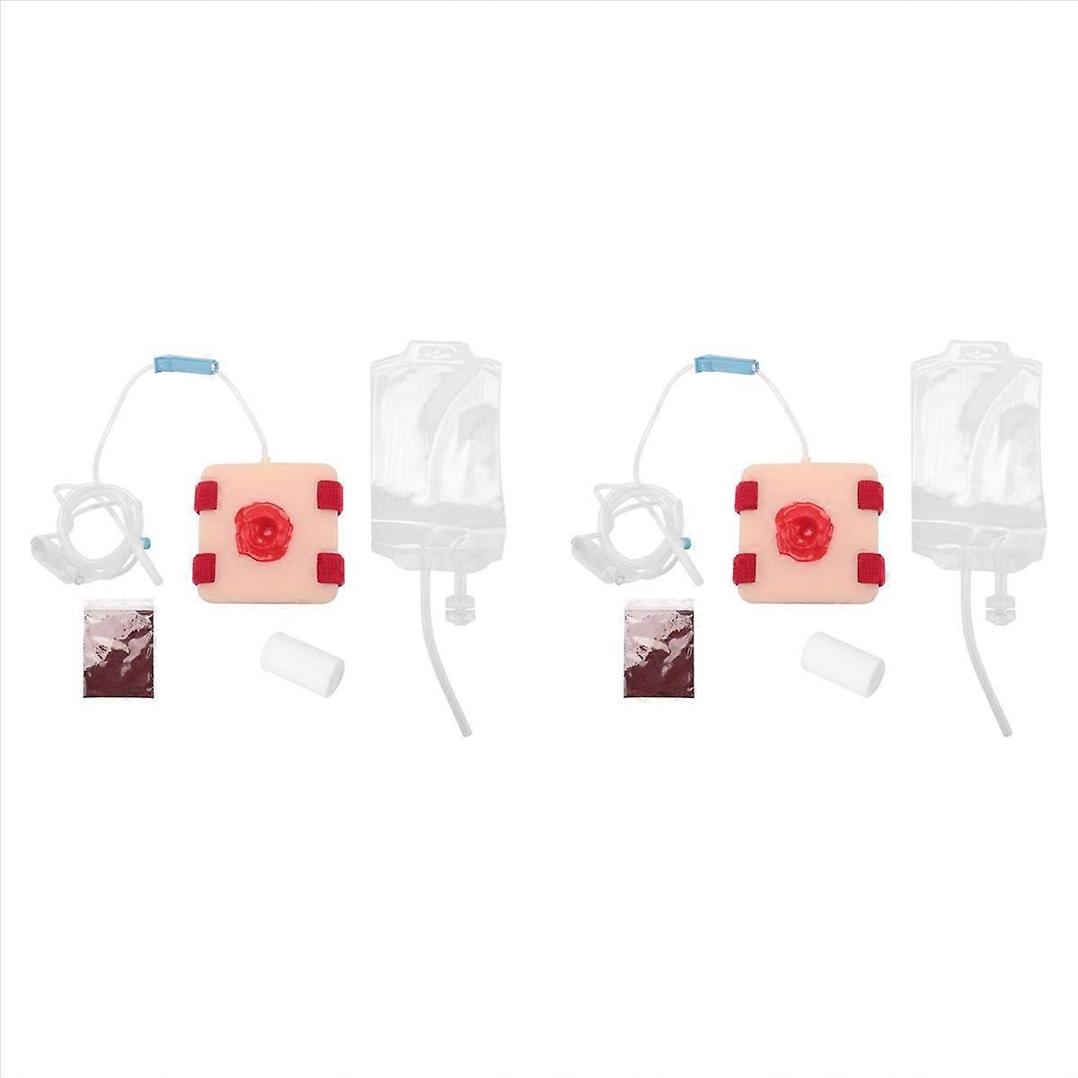 2X Wound Simulation Wound Hemostasis Bandage Skin Wound Model Trauma Simulated Wound Practice Module
