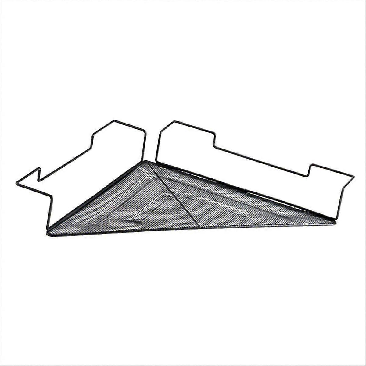 Office Cubicle Shelf, Wire Corner Sundries Storage Rack, Office Cubicle Dormitory Space-Saving Mesh Corner Rack Shelf