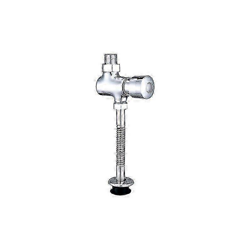 Push button urinal flush valve for construction sites, hotels