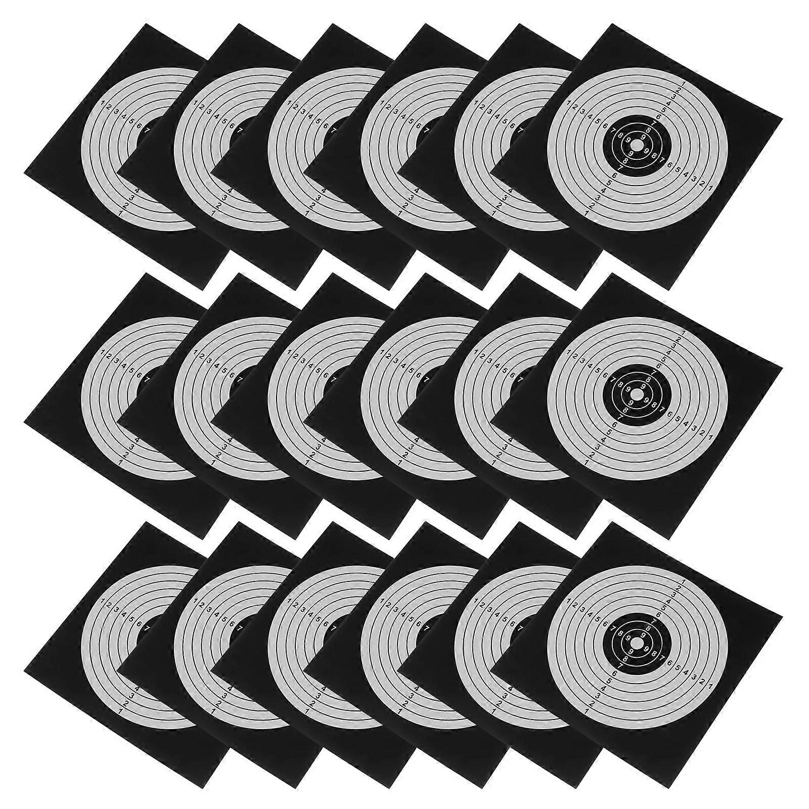 Target Gear Paper 100Pcs Black Shooting Practice Sheets For Archers Outdoor Use Clear Hit Position Visibility