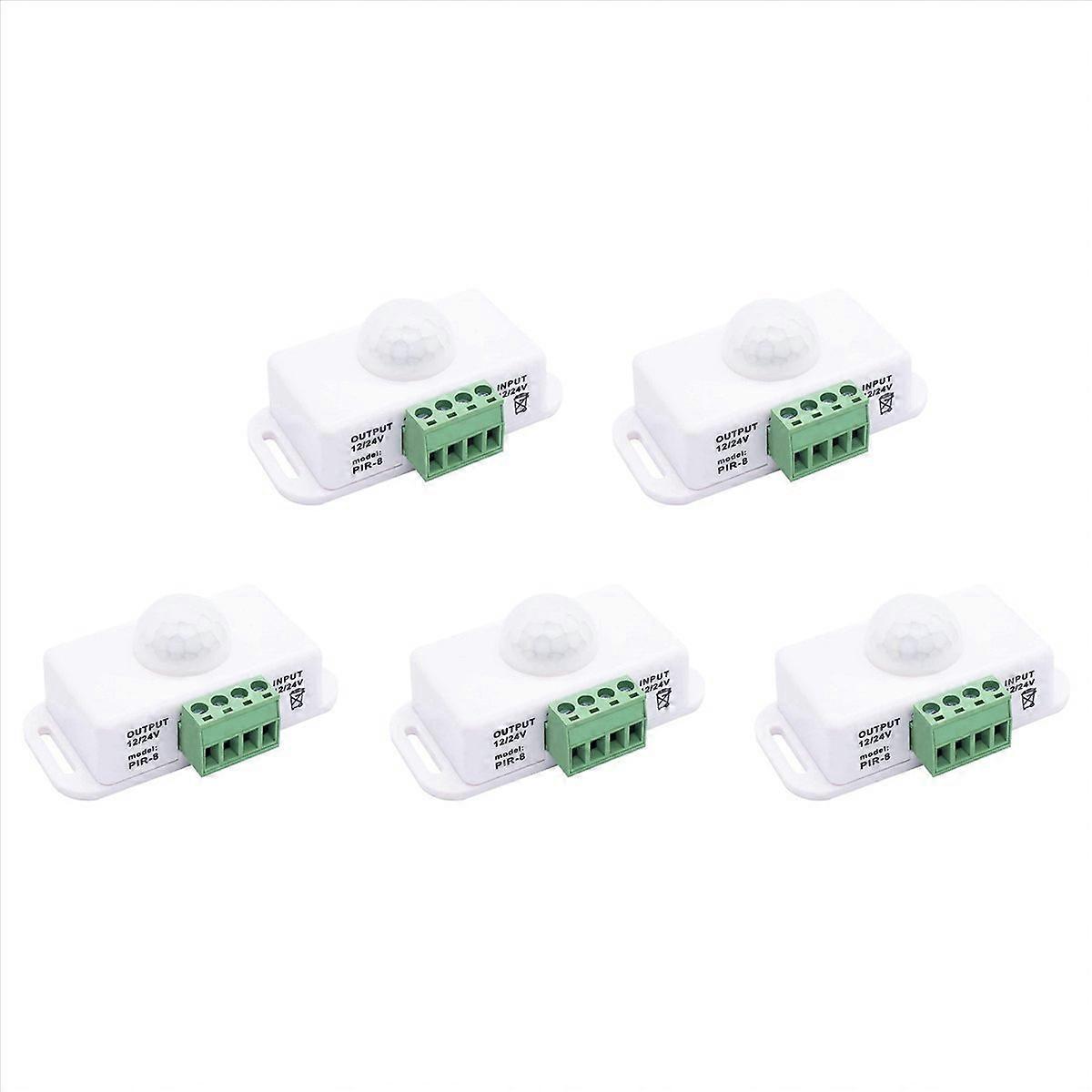 DC 12V 24V PIR Motion Sensor Function Controller White for LED Strips