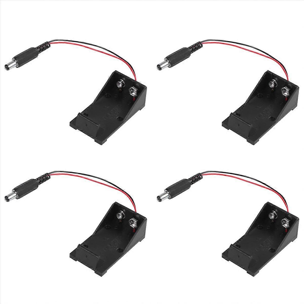 9V Volt Battery Holder Box Case Plug 5.5X2.1 for 