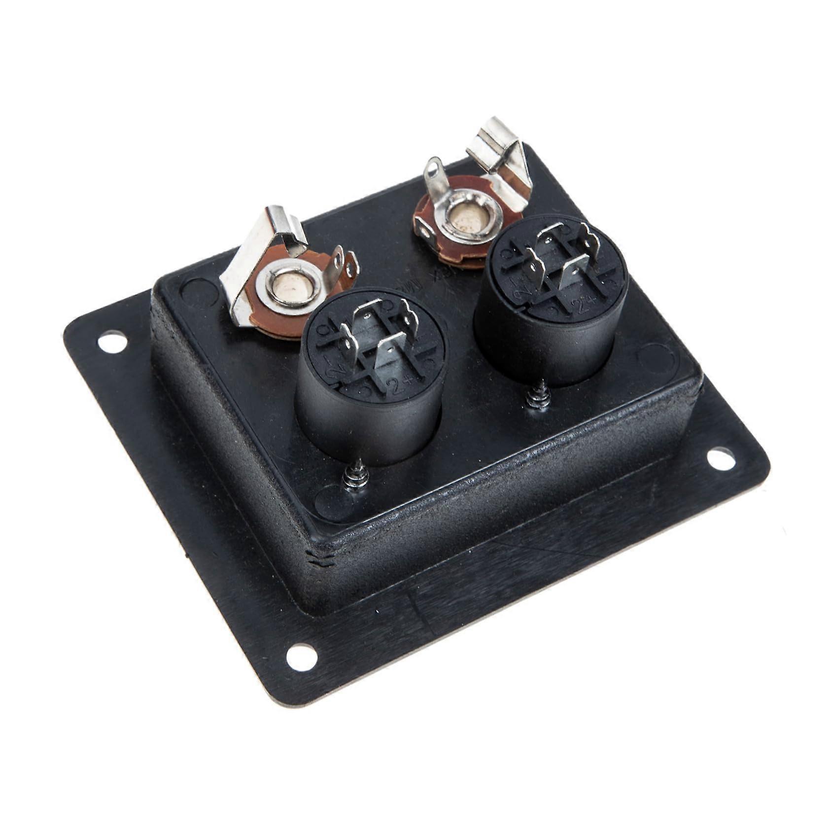 Loudspeaker Terminal Connector Board Black MoistureResistant ShockResistant Spring Horn Terminals For Stage Audio