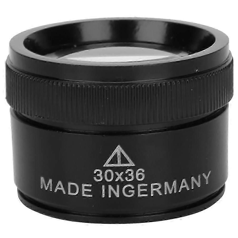 30X Mini Handheld Magnifier Round for Jewelry Identification Component Detection 30x36mm