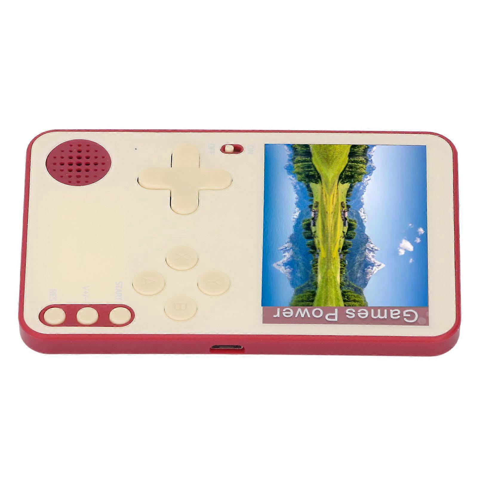 Handheld Game Console 2.4 Inch Screen Portable Retro Video Game Console with Built in Games for Kids Red 