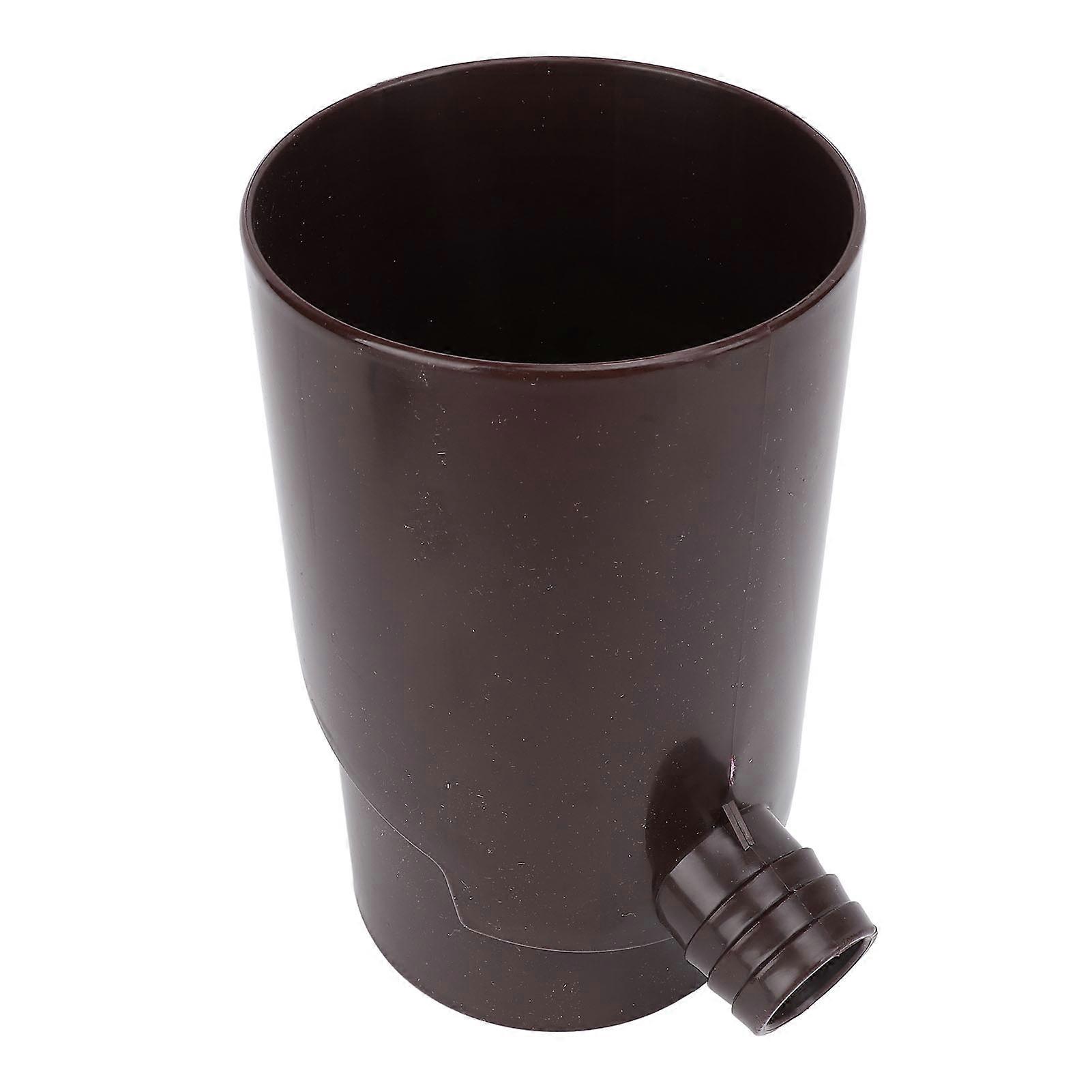 10cm Rainwater Collection System Efficient Round Downspout Diverter for Irrigation Systems Aquariums Brown 
