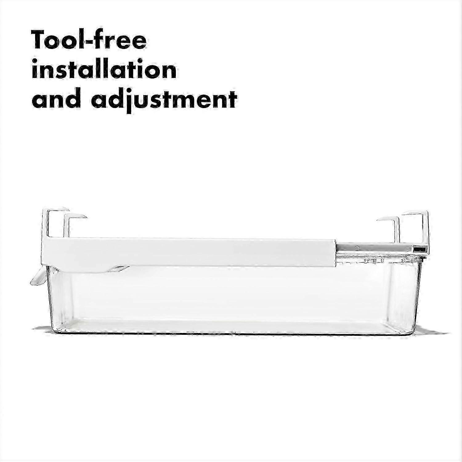 Clear Refrigerator Undershelf Drawer for Kitchen Storage 14 in miao4