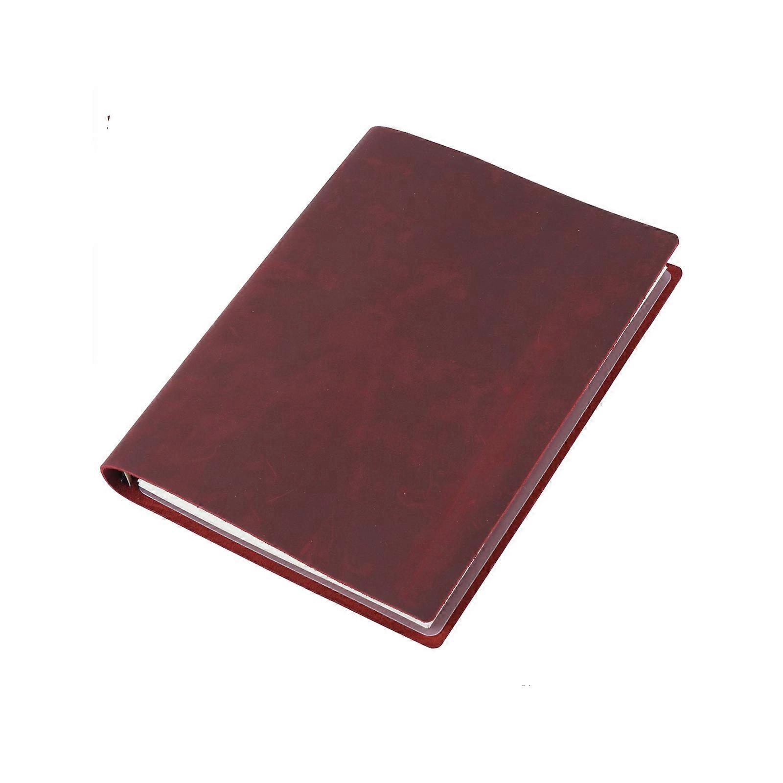 B5 Journal Notebook Stationery Notebooks Sketch Book Leather Cover Notebook Daily Planner for Meetings Everyday Use  Claret