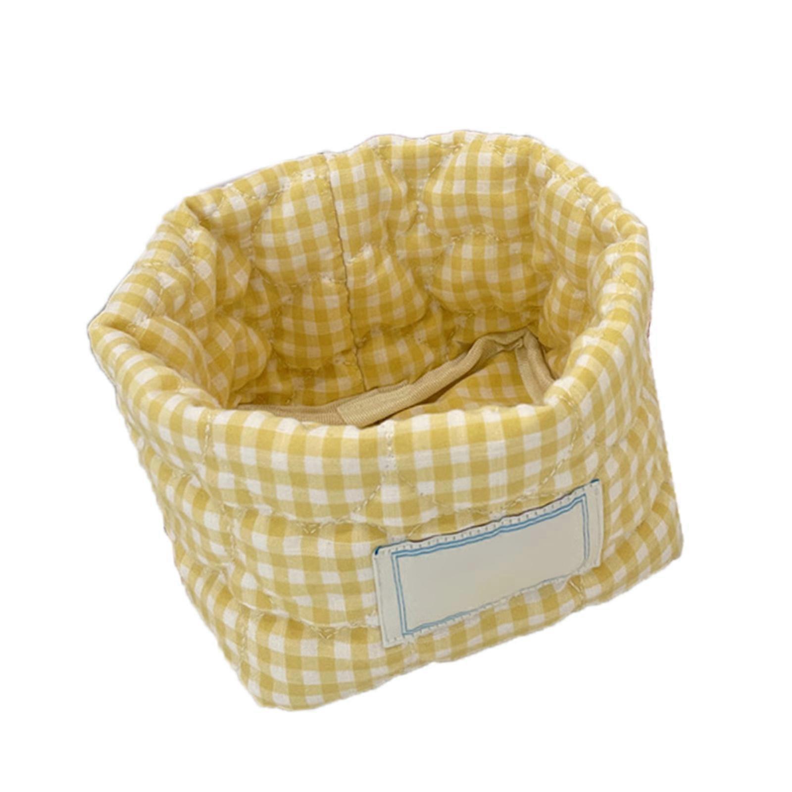 Fabric Storage Basket For Desk Organization Home Decors And Car Use Soft Textile Organizers With Sturdy Construction Multicolor