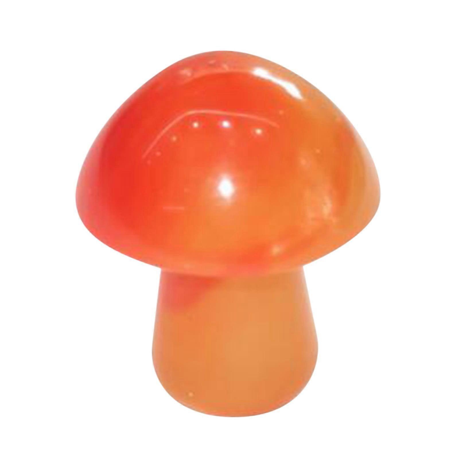 Begine Crystal Mushroom Flower Pot Fish Tank Ornament (25-Red Agate) - Compatible with standard tanks. Request supplier to match color in image and