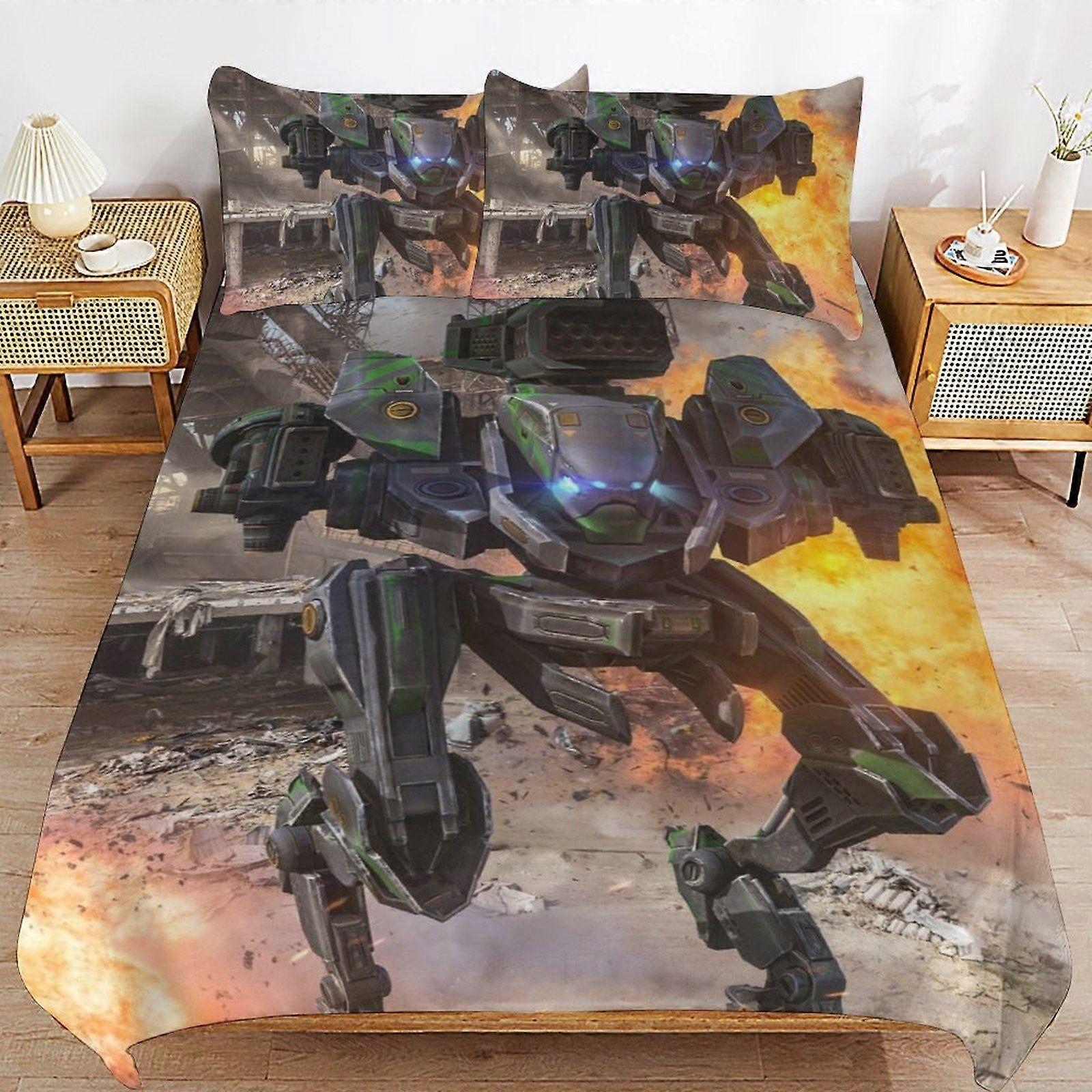 d191 War of the Robots Long Term Use Quality Handling Minimal Style Smooth Fit Duvet Cover Sets Modern Touch b191