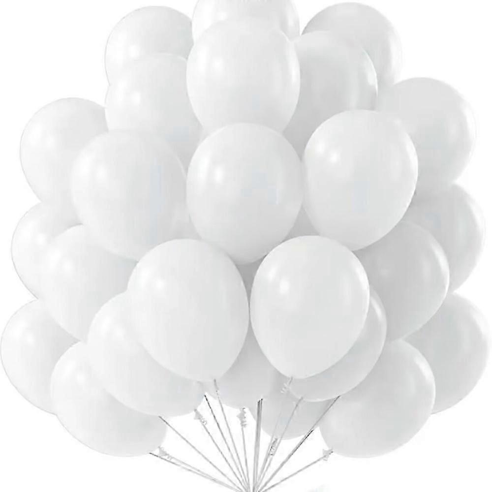 40-Piece White Balloons, 10-Inch Matte Balloons
