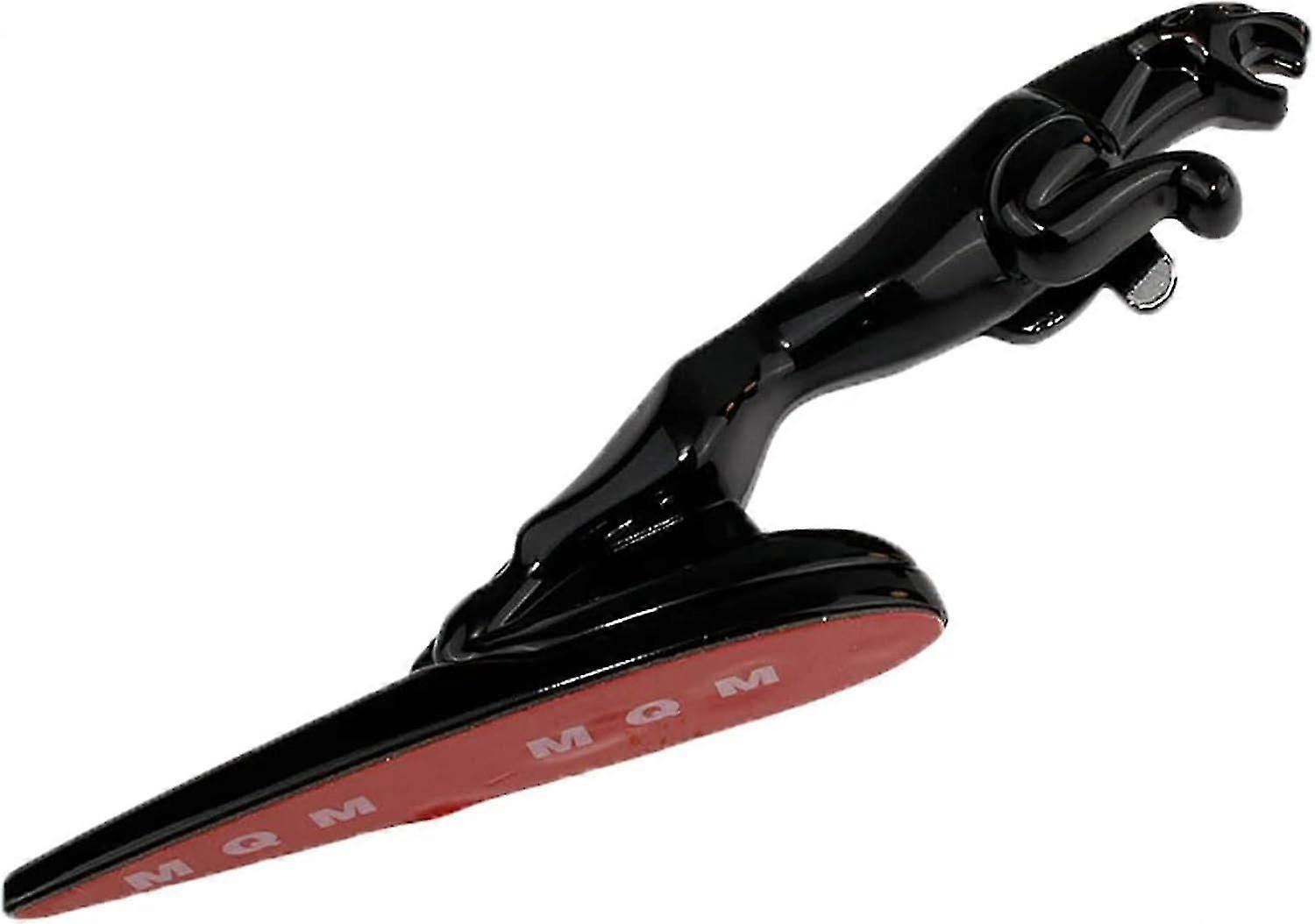 (Black)Jaguar 3D Emblem Car Logo Front Vehicle Hood Ornament Car Cover Chrome Eagle Badge for XF XJ XE XK XKR XFL XJS E Car Accessories