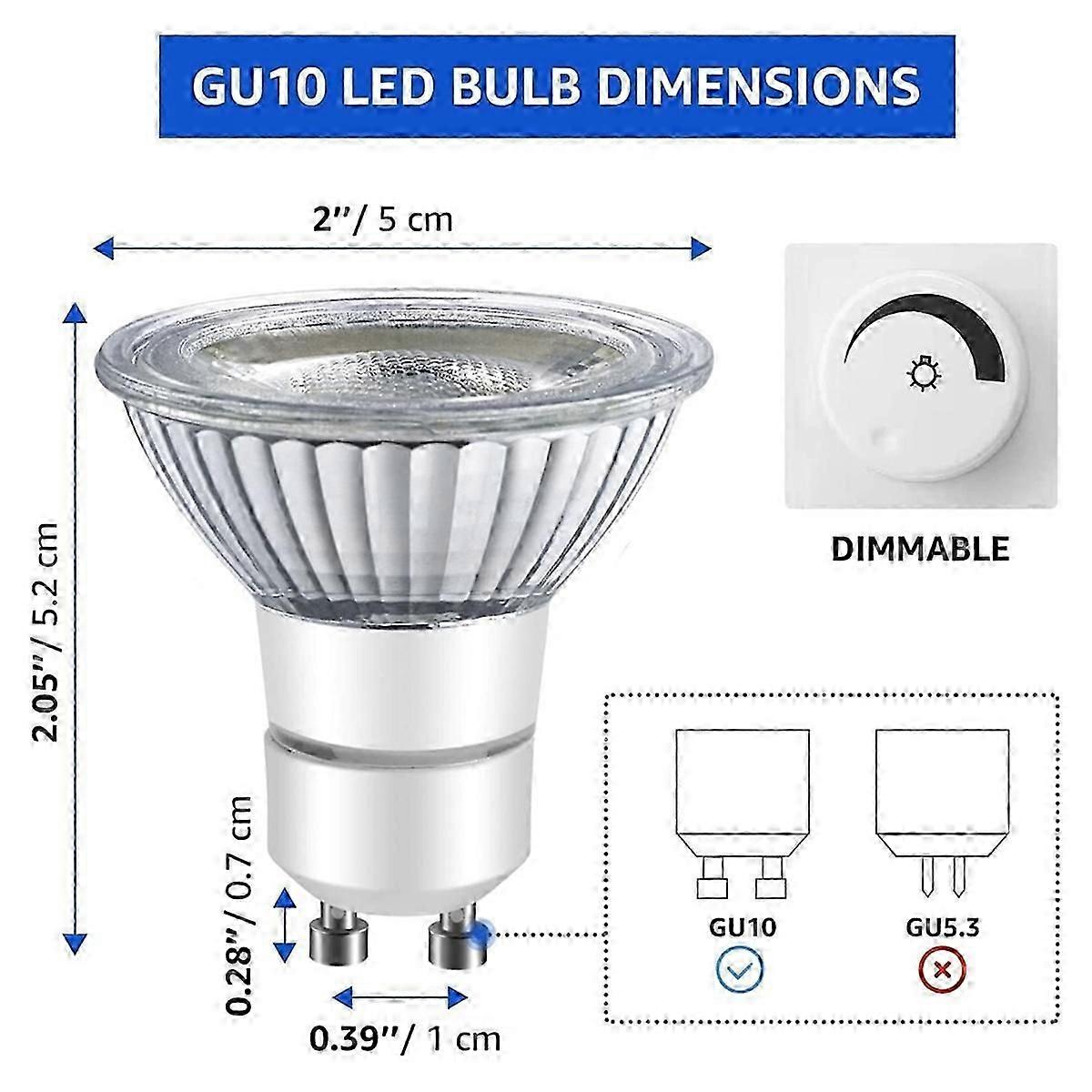 لمبات LED GU10-Range Hood ، لمبة إضاءة لأجهزة موقد LED ، استبدال ضوء المطبخ هالوجين L