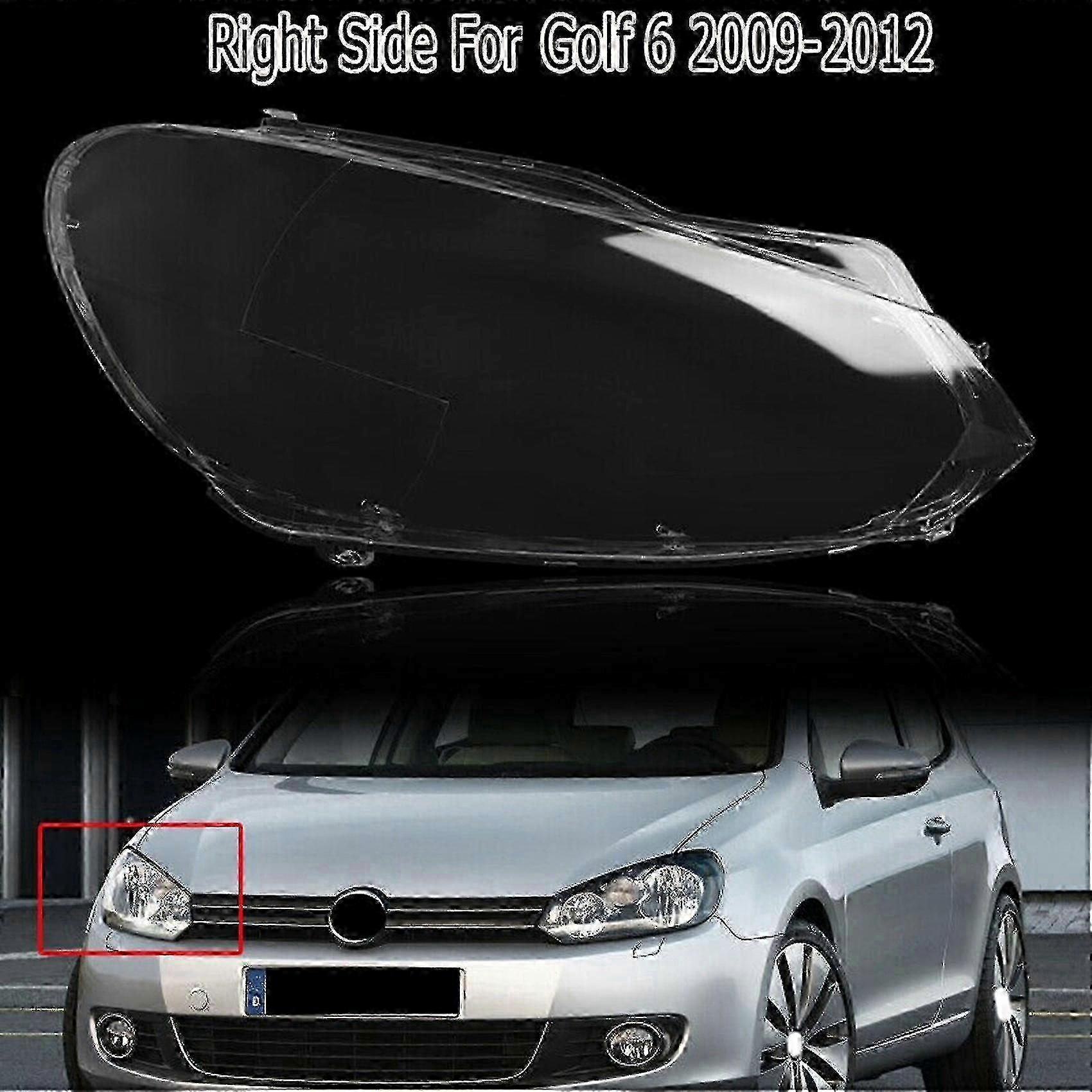 Car Headlight Shell Headlight Lens Replacement Auto Transparent Lampshade For- Golf 6 Mk6 R 2009-20