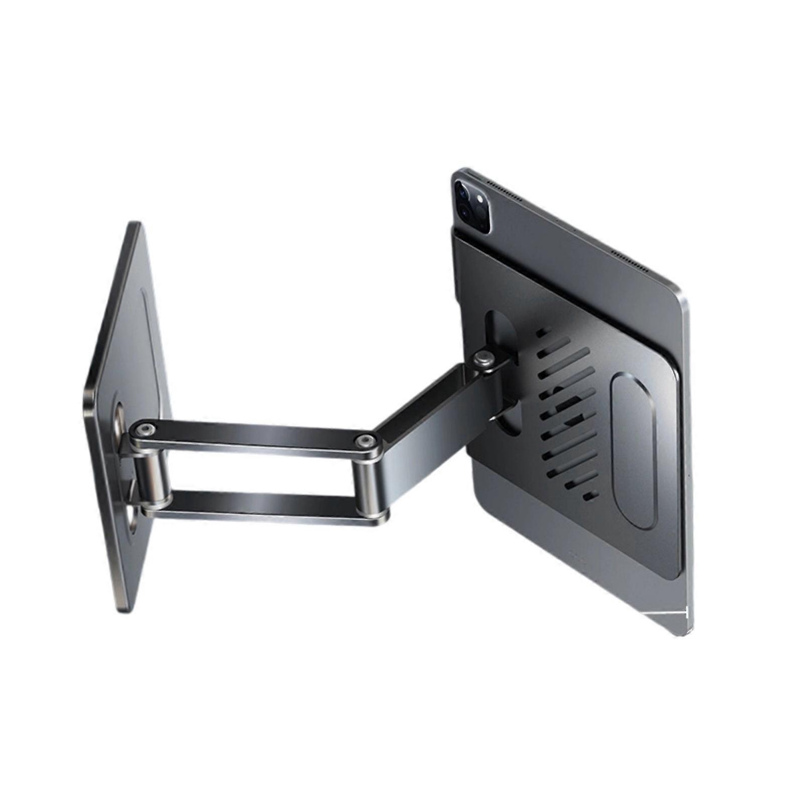 Aluminum Foldable Tablet Bracket Stand Portable Laptop Bracket Heat Dissipation Adjustable Stand for Laptop Notebook  Gray