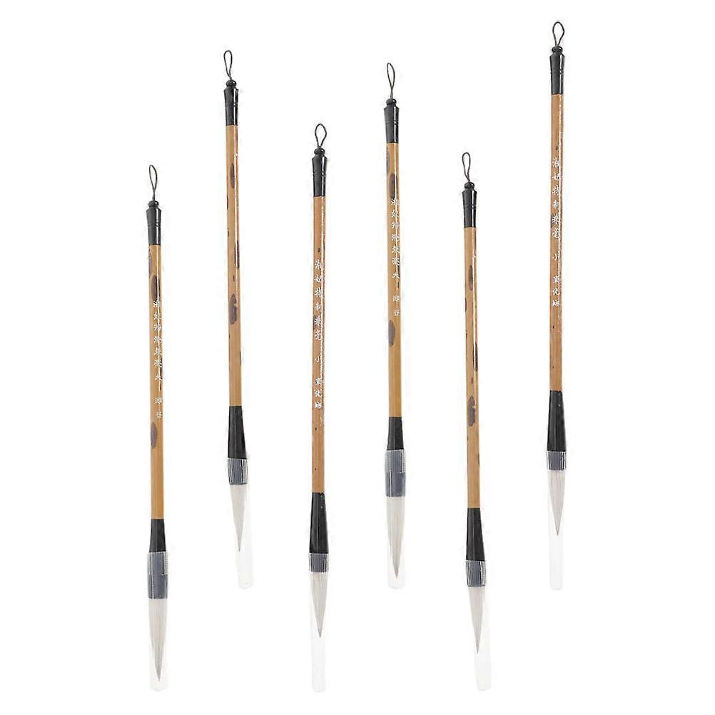 6Pcs Multi-function Calligraphy Brush Practice Brush Calligraphy Practice Brush Writing Accessories