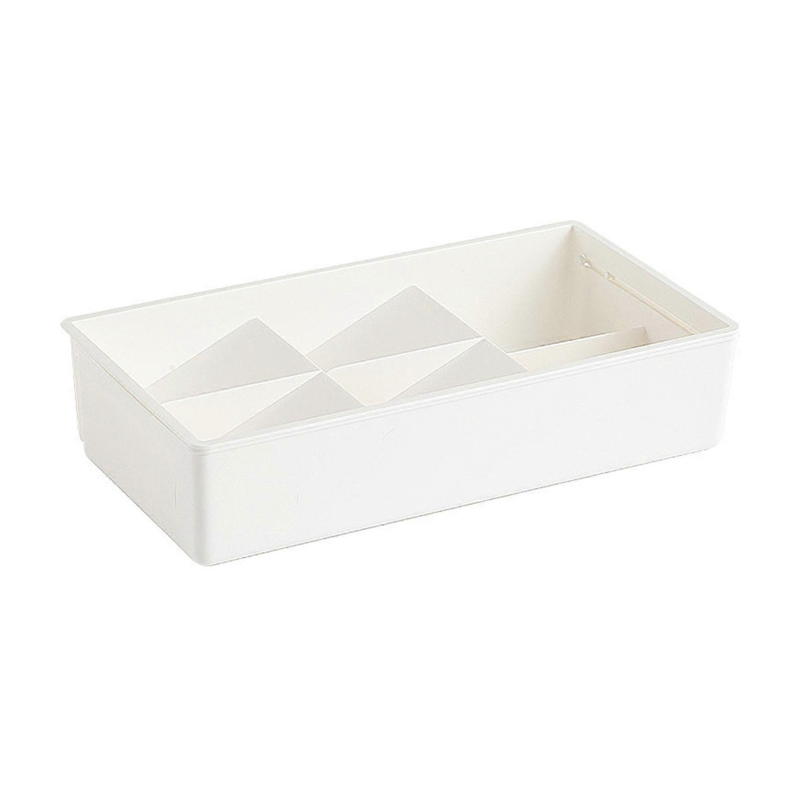Versatile Plastic Utensil Tray - Customizable Compartments - Space Saving Drawer Organizer