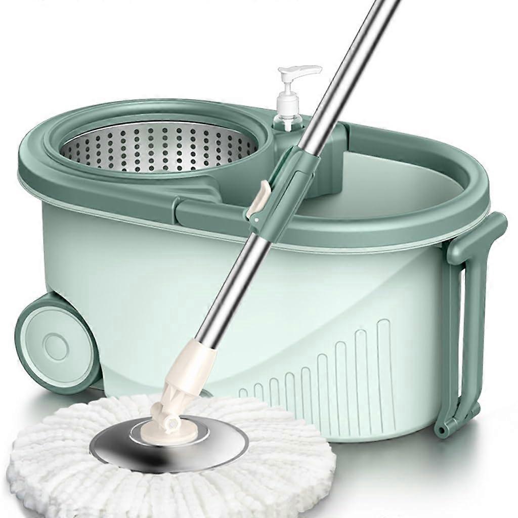 Rotating Mop Bucket with Spin Dry System for Hands Floor Cleaning in Household Use