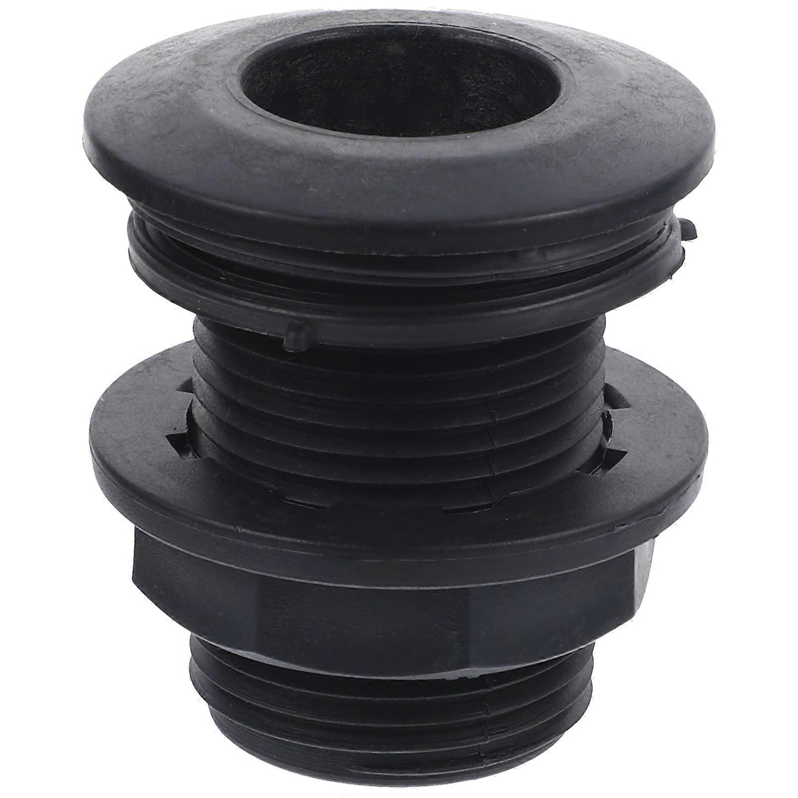 Eease 1" ABS Double Threaded Bulkhead Connector for Water Tank