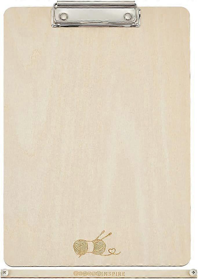 Knitting Chart Keeper Rectangle Wooden Knitting Chart Holder Burlywood Color Knitting Chart Keeper Yarn Ball Pattern Handmade Knitting Chart Keeper Ho