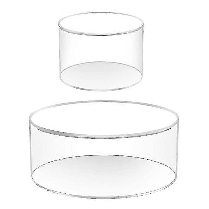 Cake Display Board Clear Round Fillable Cake Stand Display Box
