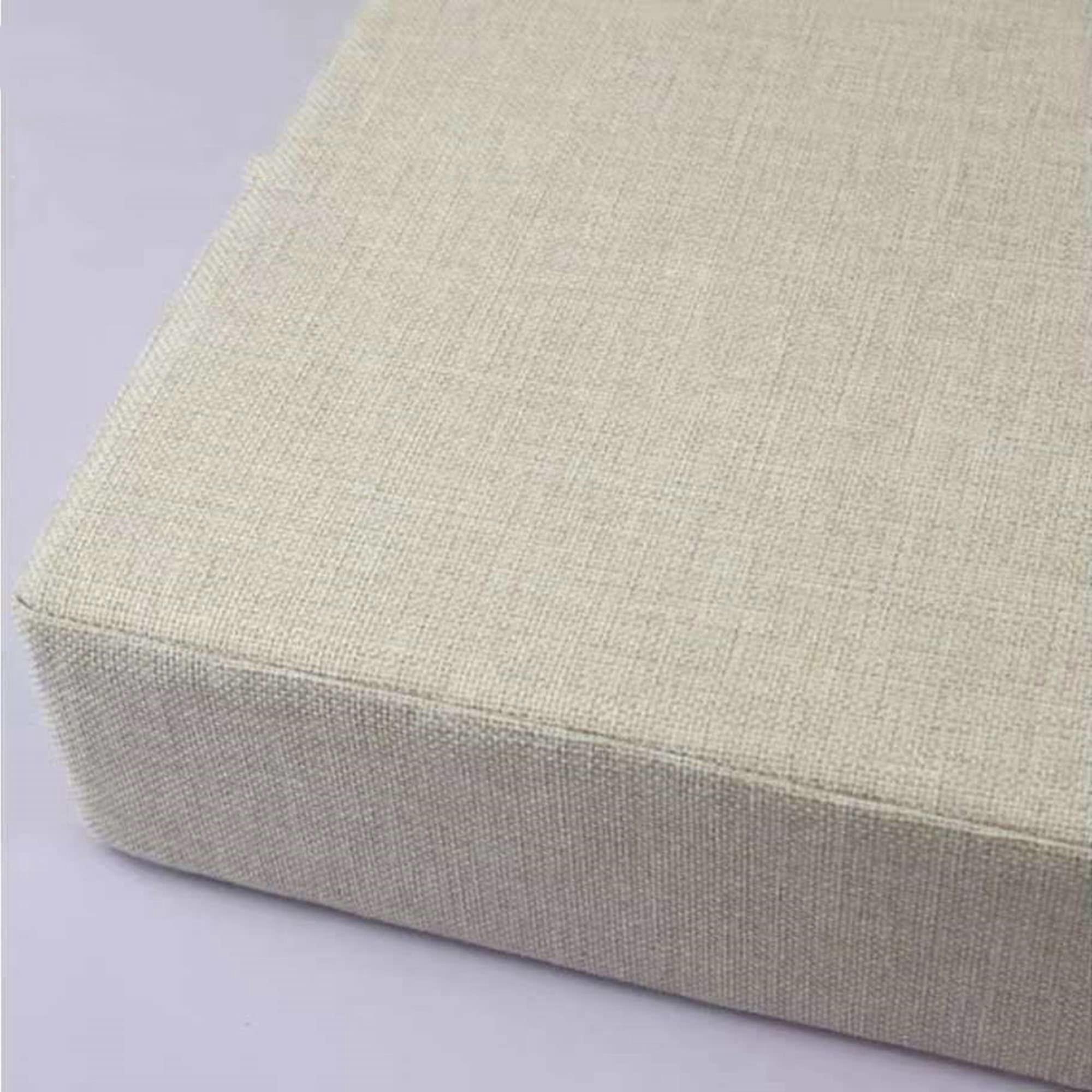 Elasticity Foam Bench Cushion For 2/3 Seater Furniture Removable Seat Pad 120x30x5cm Light Khaki