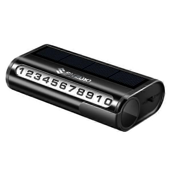 Car Temporary Parking Card for Suzuki with Touch Control Hidden Number Plate, Privacy Protection