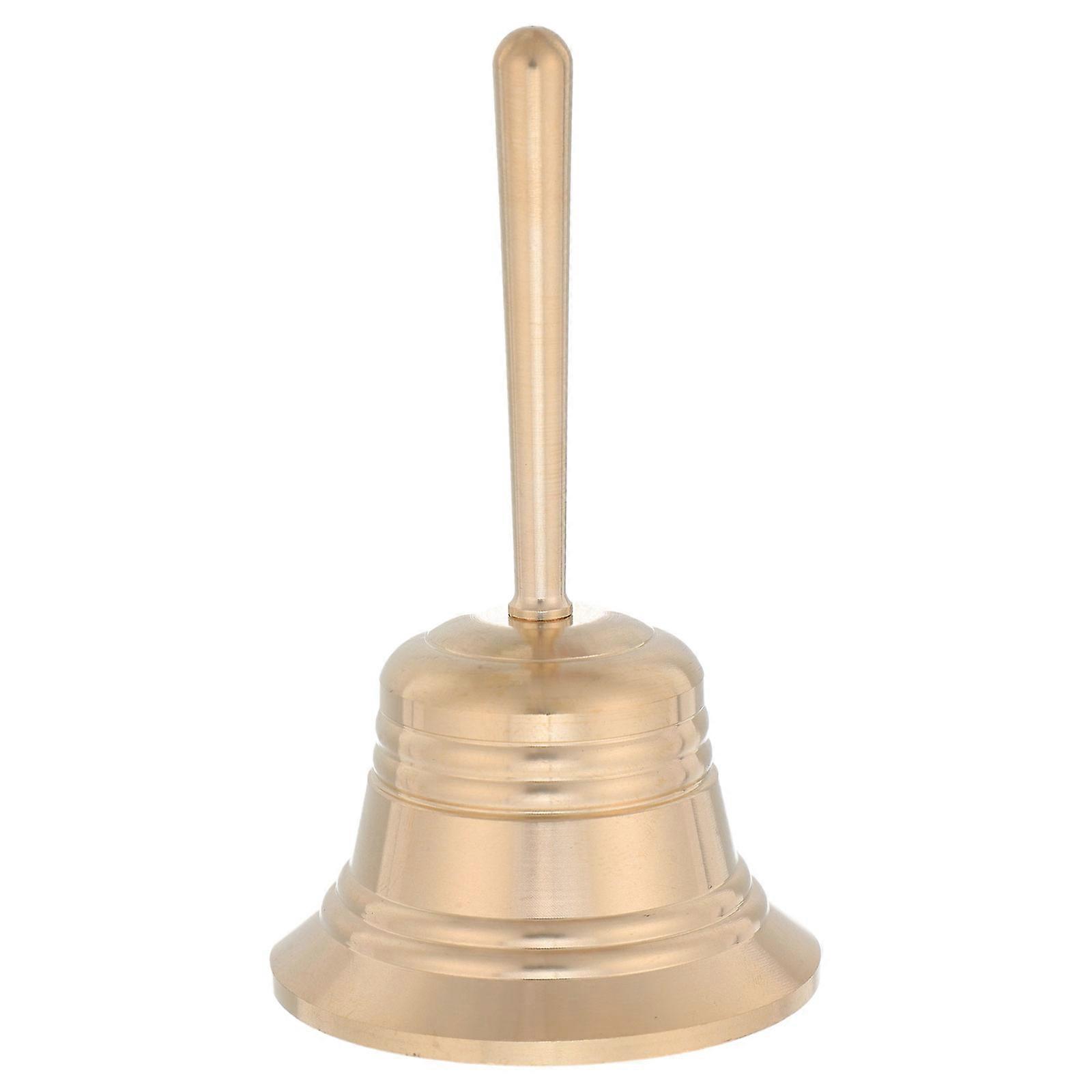 Loud Solid Brass Handbell for Animal Training Golden Call Bell