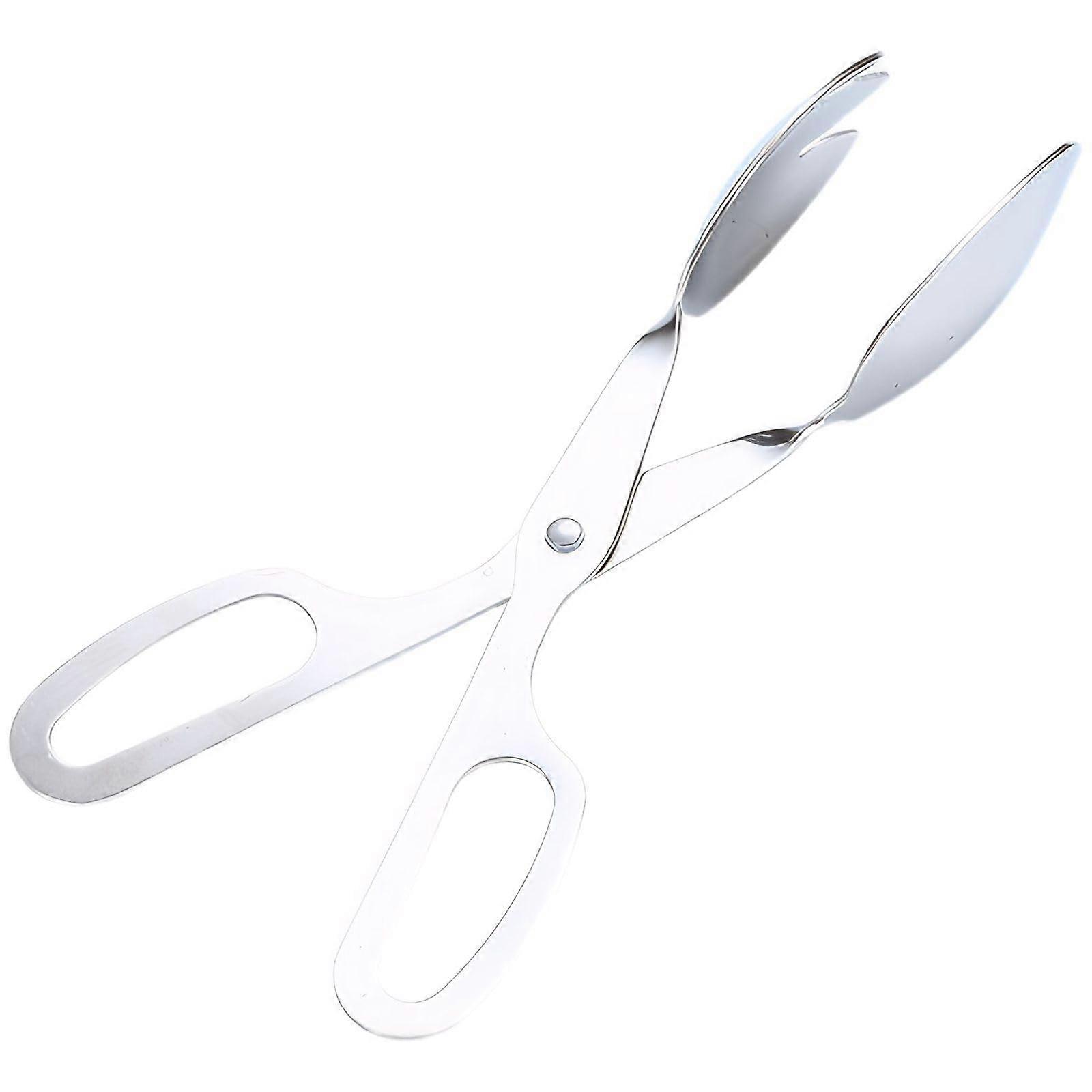 Stainless Steel Kitchen Tongs 10 Inch with Ergonomic Scissor Handle and NonSlip Tips for Cooking