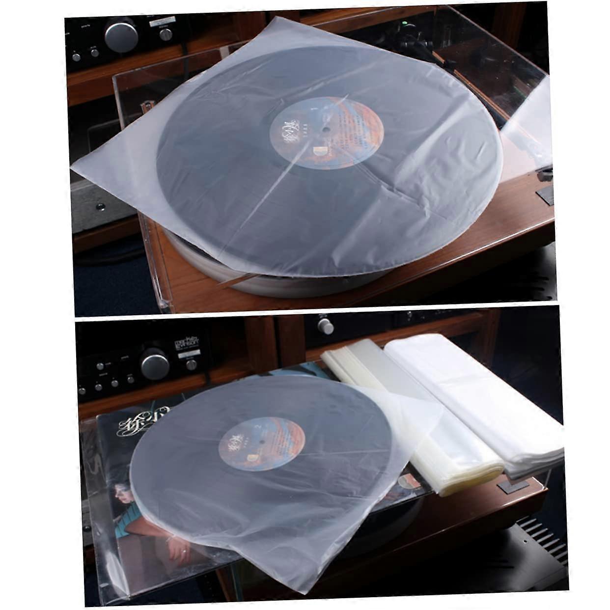 50pcs ScratchResistant CD Sleeves with Flap Closure for Music and Data Discs LongTerm Storage