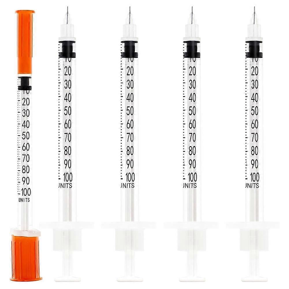 Seringa Insvlin de 1 ml/cc, seringas U-100 com 31G 5/16 polegadas, caixa com 100 unidades.