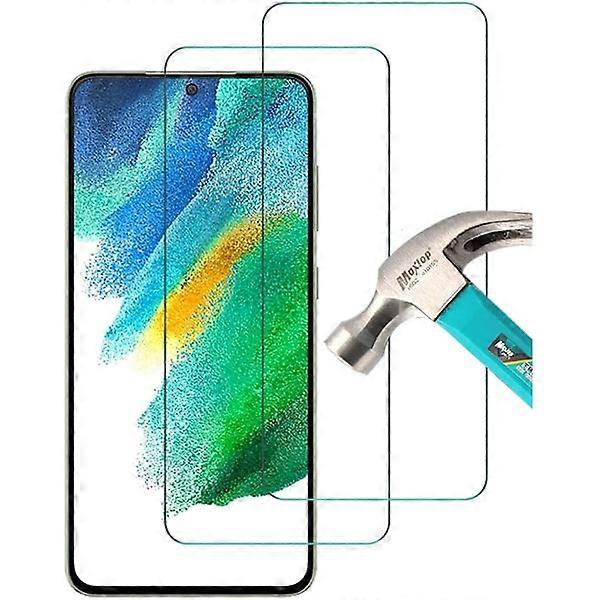 [2-PACK] compatible with Samsung S21 FE Tempered Glass Screen Protector