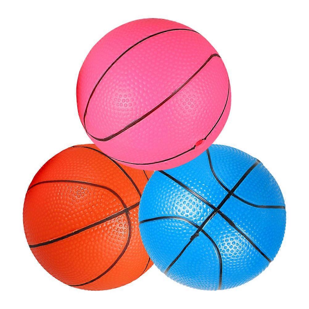 Children Basketball Funny Toy for Playing 3Pcs Bouncing Balls Gift Assorted