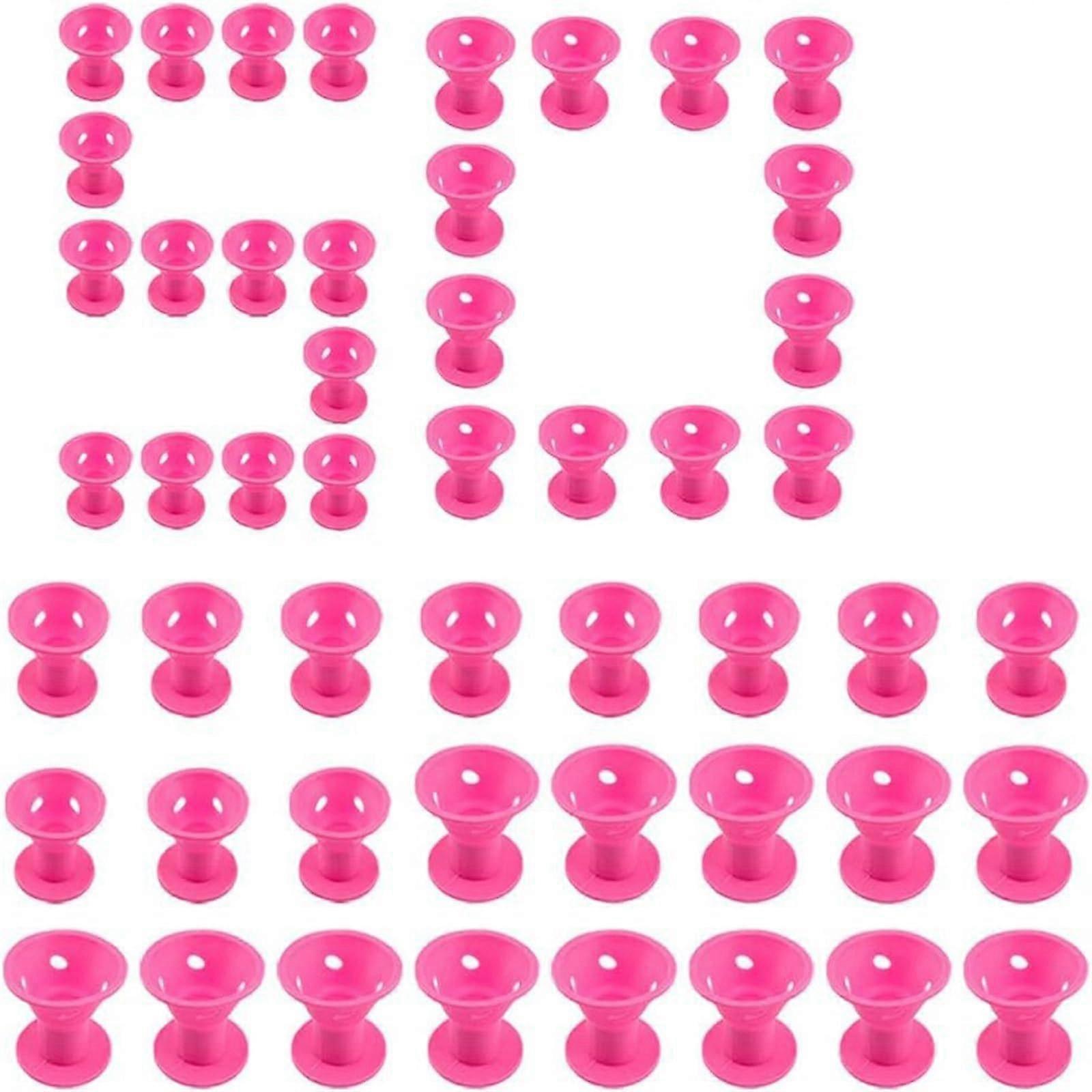 Heatless Hair Rollers Set for Natural Curls and Volume Boost, Durable Silicone No Heat Curlers